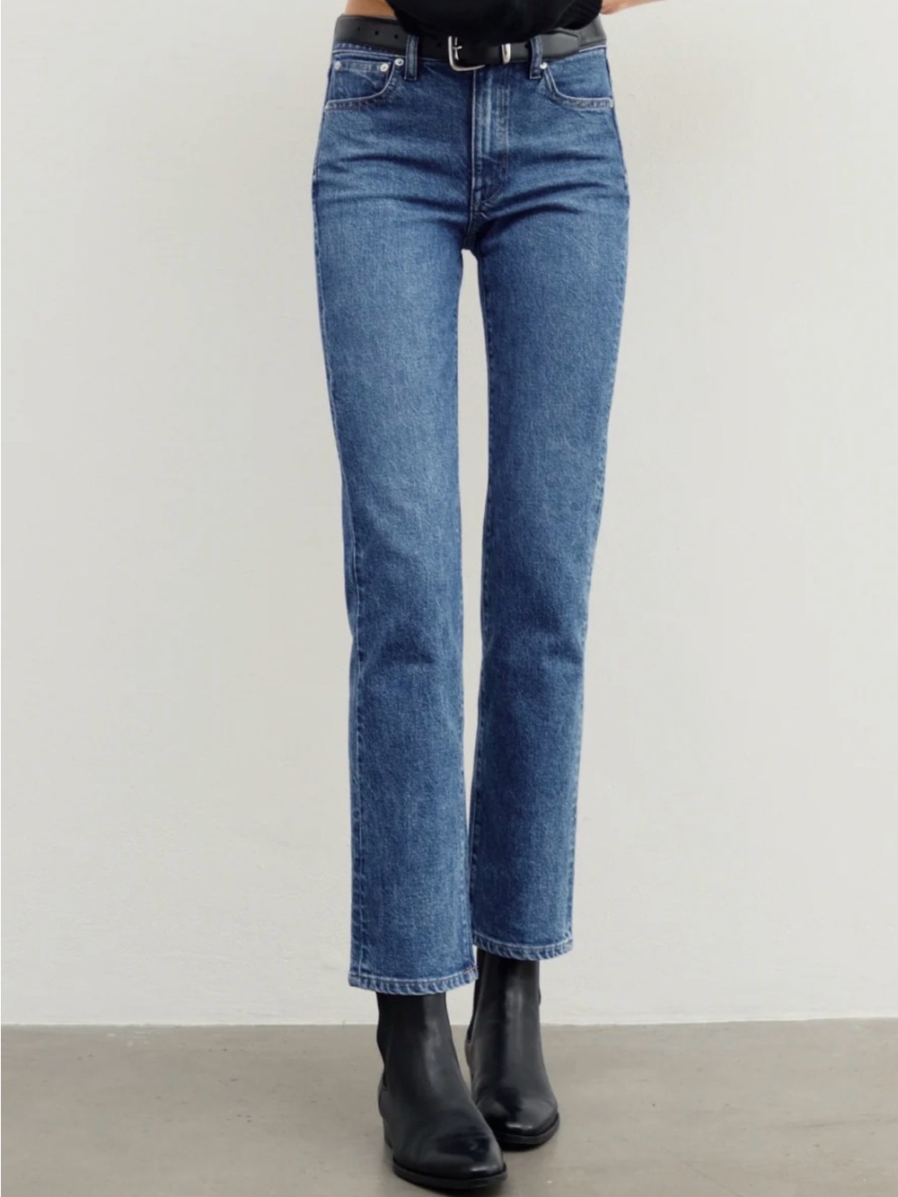 AYR The LaLa Women's Blue Straight Leg Stretch Denim Jeans 28